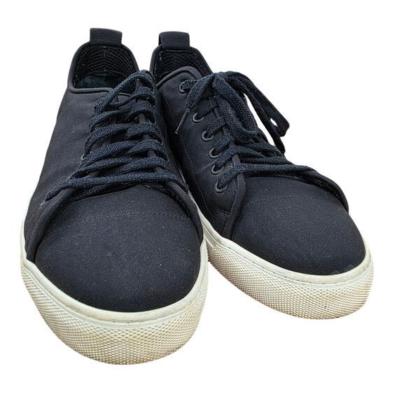 James Perse Carbon Low Men's Black Low Top Sneakers Size 9 Made in Italy - Picture 4 of 8